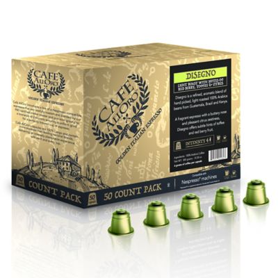 50-Count Cafe AllOro Disegno Coffee Capsules for Single Serve Coffee Makers - Bed Bath & Beyond